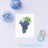 ぶどう。水の色絵画の チラシ (シングル)