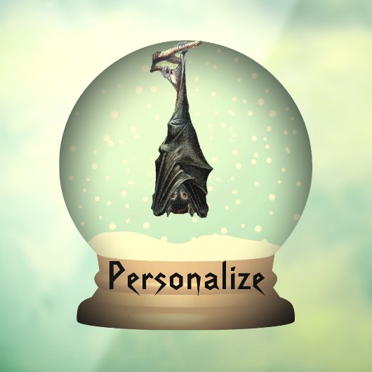 ぶら下がったこうもりスノウヴィンテージ ウィンドウサイン (シート3)