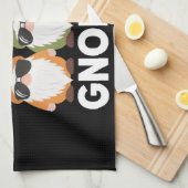 ぶら下がったとMy Gnomiesガーデンおもしろい格言 キッチンタオル (四つ折り)