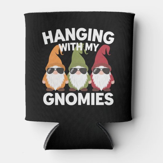 ぶら下がったとMy Gnomiesガーデンおもしろい格言 缶クーラー (正面)