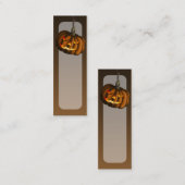 ぶら下がったなカボチャ、しおりのパックまたは名刺 スキニー名刺 (正面/裏面)