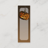 ぶら下がったなカボチャ、しおりのパックまたは名刺 スキニー名刺 (裏面)