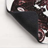 ぶら下がったなスケートのポップアートのダビングされたマウスパッド マウスパッド (コーナー)