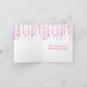 ぶら下がったなライトは感謝していしています サンキューカード (内部)