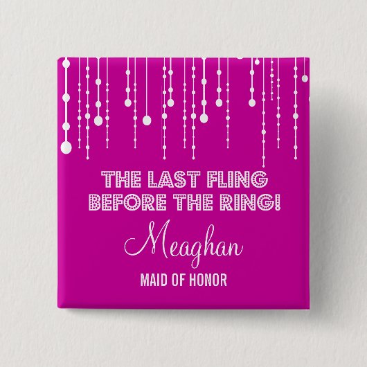 ぶら下がったなライトバチェロレッテのタイトルボタン 缶バッジ (正面)