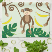 ぶら下がったな猿 キッチンタオル (折り畳み)