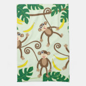 ぶら下がったな猿 キッチンタオル (縦)