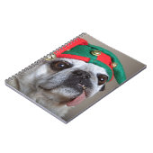 ぶら下がったな舌を搭載するおもしろいな見るパグ ノートブック (左側)