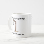 ぶら下がったな裁判官 コーヒーマグカップ (正面左)