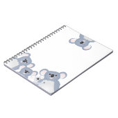 ぶら下がったのコアラのまわりにファミリー ノートブック (左側)