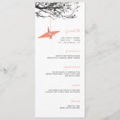 ぶら下がったのサンゴ紙クレー結婚ン メニュー (正面)