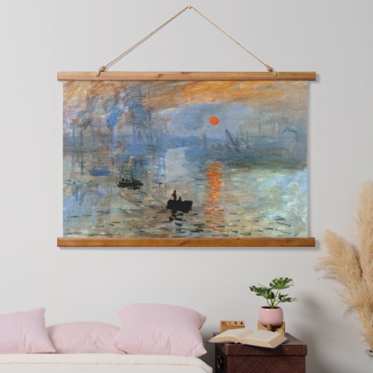 ぶら下がったのテーペストリーとインプレッション、サンライズプリント 吊り下げ型タペストリー (寝室)