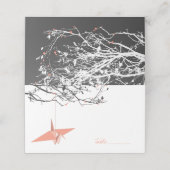 ぶら下がったのピーチ折り紙紙クレーズアジア結婚ズ プレイスカード (外部開封)