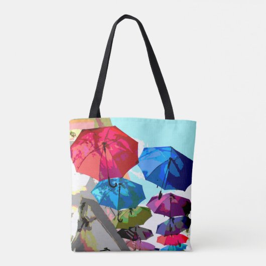 ぶら下がったの傘,ギリシャの夏,晴れた トートバッグ (裏面)