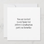 ぶら下がったの提灯 – 任意の背景色 招待状 (裏面)