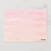 ぶら下がったの服w giraffe，ボホフローラ赤ちゃんシャワー ポストカード (裏面)