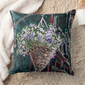 ぶら下がったの花かご クッション (ブランケット)