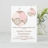 ぶら下がったの花春婚約パーティ招待状 招待状 (スタンド正面)