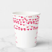 ぶら下がったのString Loveハートブライダルシャワー 紙コップ (右)