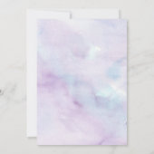 ぶら下がったズイエローローズブライダルシャワー セーブザデート (裏面)