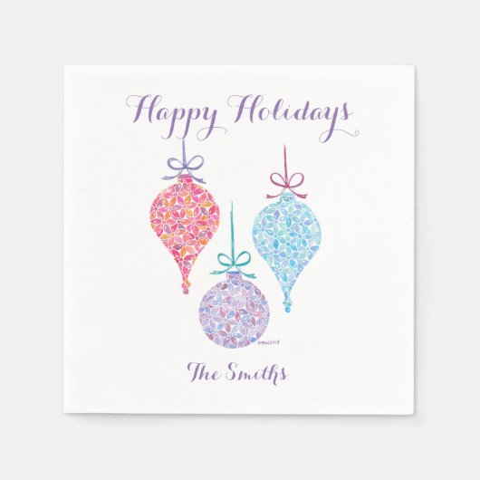 ぶら下がったズオーナメントズカクテルナプキンズバイスー・ワイドリッチ スタンダードカクテルナプキン (正面)