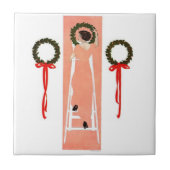 ぶら下がったリース タイル (正面)