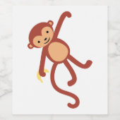 ぶら下がった猿 ワインラベル (シングルラベル)