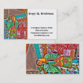 'ぶら下がった Angel Metal Art Chili Peppers 絵を描 Frog 名刺 (正面/裏面)