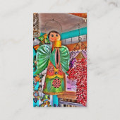 'ぶら下がった Angel Metal Art Chili Peppers 絵を描 Frog 名刺 (裏面)