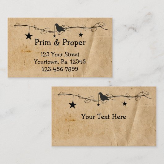 ぶら下がったs stars & Crow名刺 名刺 (正面/裏面)