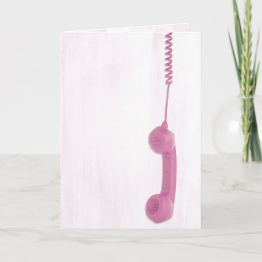 ぶら下がりピンクテレシーバーカード カード (正面)