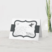 ぶんぶんいう鳥とのあなたの悲哀の悔やみや弔慰の共有 カード (正面)