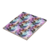 ぶんぶんいう鳥のステンドグラス タイル (側面)