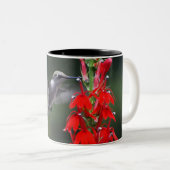 ぶんぶんいう鳥のテーマのマグ ツートーンマグカップ (正面右)