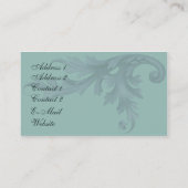 ぶんぶんいう鳥の優雅 名刺 (裏面)