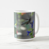 ぶんぶんいう鳥のsalviaのサファイアの青のマグ コーヒーマグカップ (正面右)