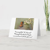 ぶんぶんいう鳥、空白のなカード カード (裏面)