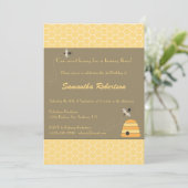 ぶんぶんうなる蜂の誕生日の招待状 招待状 (スタンド正面)