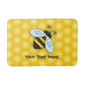 ぶんぶんうなる《昆虫》マルハナバチおよび蜜蜂の巣アイコン バスマット (正面)