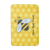 ぶんぶんうなる《昆虫》マルハナバチおよび蜜蜂の巣アイコン バスマット (正面縦)