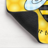 ぶんぶんうなる《昆虫》マルハナバチおよび蜜蜂の巣アイコン マウスパッド (コーナー)