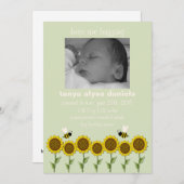 ぶんぶん言う音の誕生の発表を聞いて下さい 案内状 (正面/裏面)