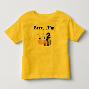 ぶんぶん言う音の《昆虫》マルハナバチの第2誕生日のTシャツおよびギフ トドラーTシャツ