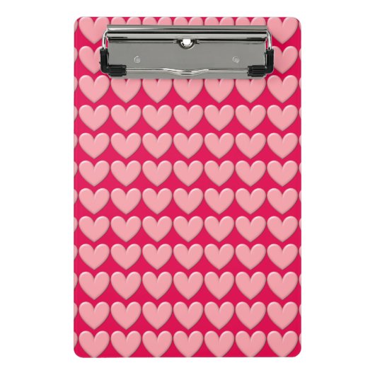 ぷっくりハート ミニクリップボード (正面)