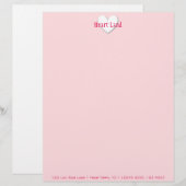 ぷっくりハート レターヘッド (正面/裏面)