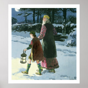 「へののぞき見からのWenceslas (c.907-c.929)王 ポスター
