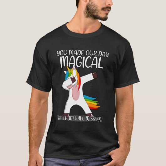 ～への同僚離れの新しい仕事 Tシャツ (正面)