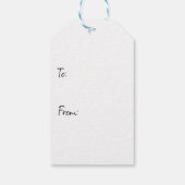 ～への熱帯の夕日 ギフトタグ (裏面)