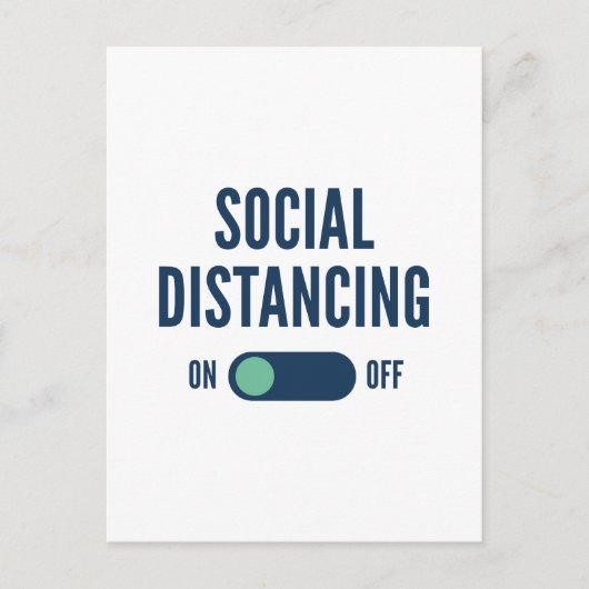 ～への社会的影響 ポストカード (正面)