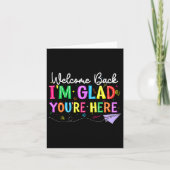 へようこそ！学校に戻ってうれしいね 学校生活が始まるよ カード (正面)